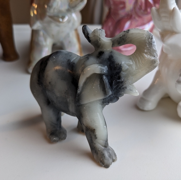 Elephant collection in various materials - Picture 5 of 5